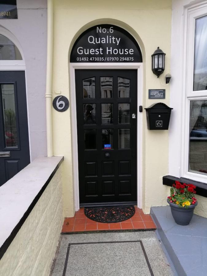 No 6 Quality Guesthouse Llandudno Eksteriør billede